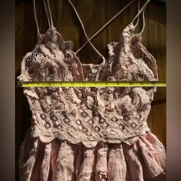 Free People One Adella Lace cami crop top - Picture 4 of 7